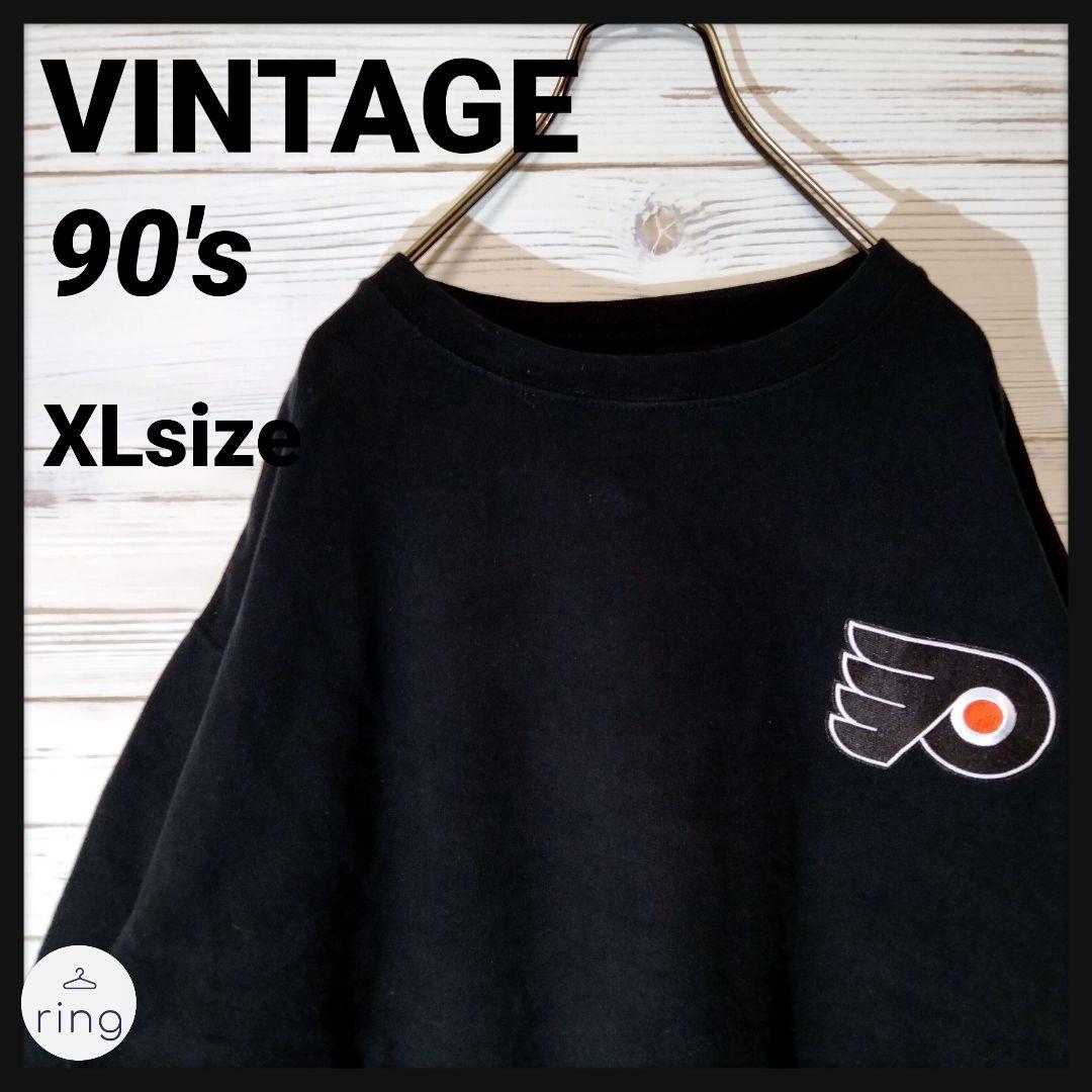 【超希少!!】 NHL VINTAGE ゆるだぼ ロゴ スウェット