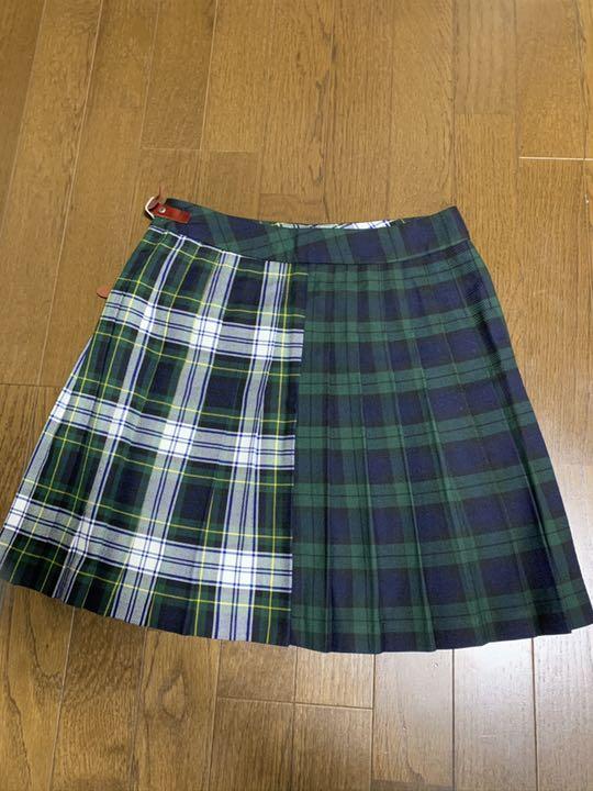 ビームスボーイ タータンチェックスカート 巻きスカート