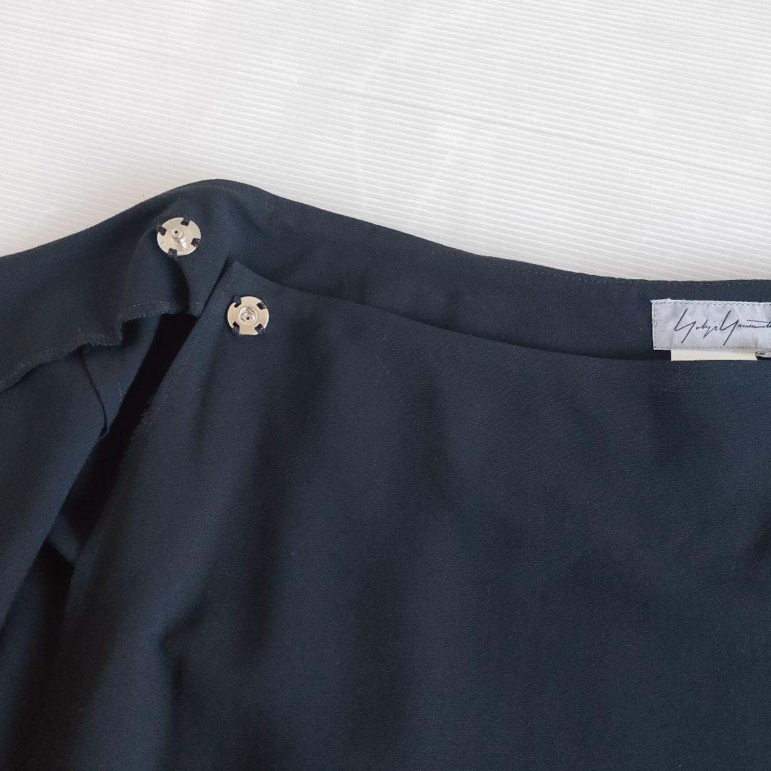 【美品】YOHJI YAMAMOTO ウールギャバロングスカート ラップスカート 【美品】YOHJI YAMAMOTO ウールギャバロングスカート ラップスカート
