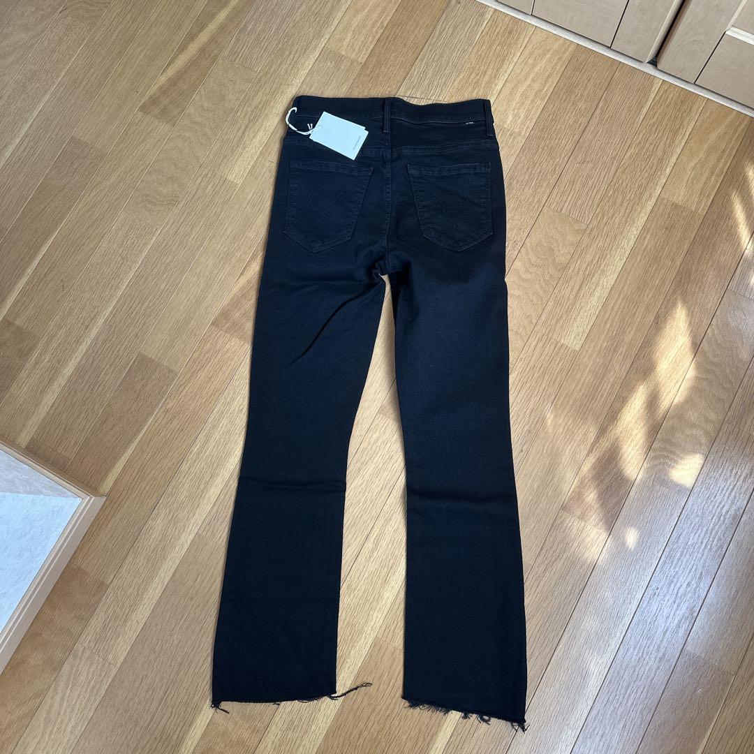 MOTHER　クロップドフレアスキニー カットオフパンツ
