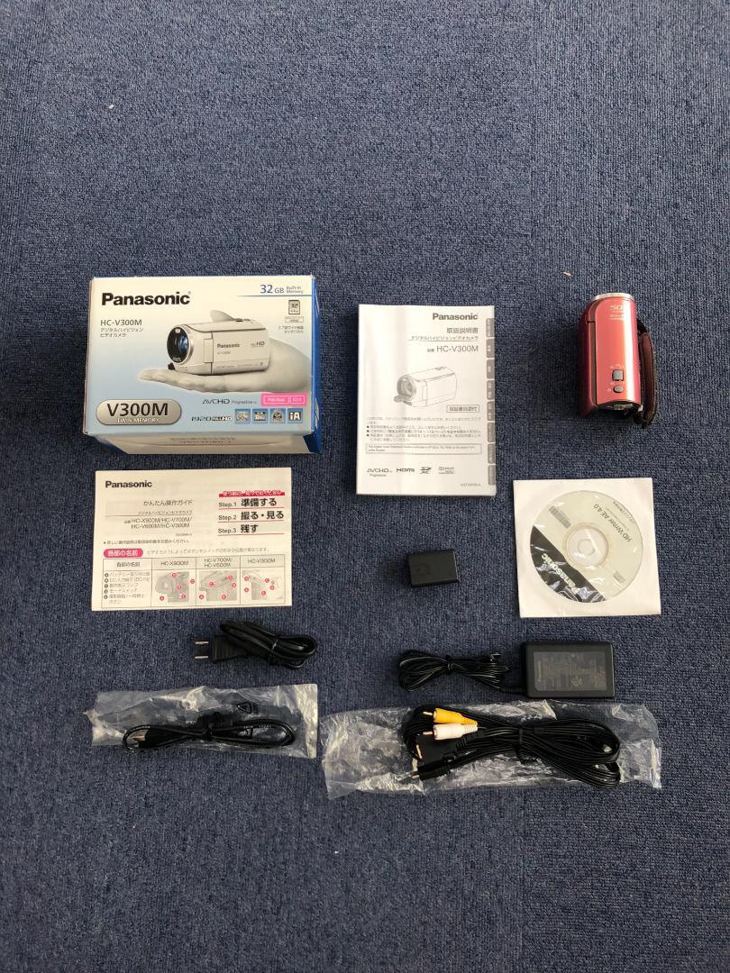 Panasonic ビデオカメラ HC-V300M ピンク