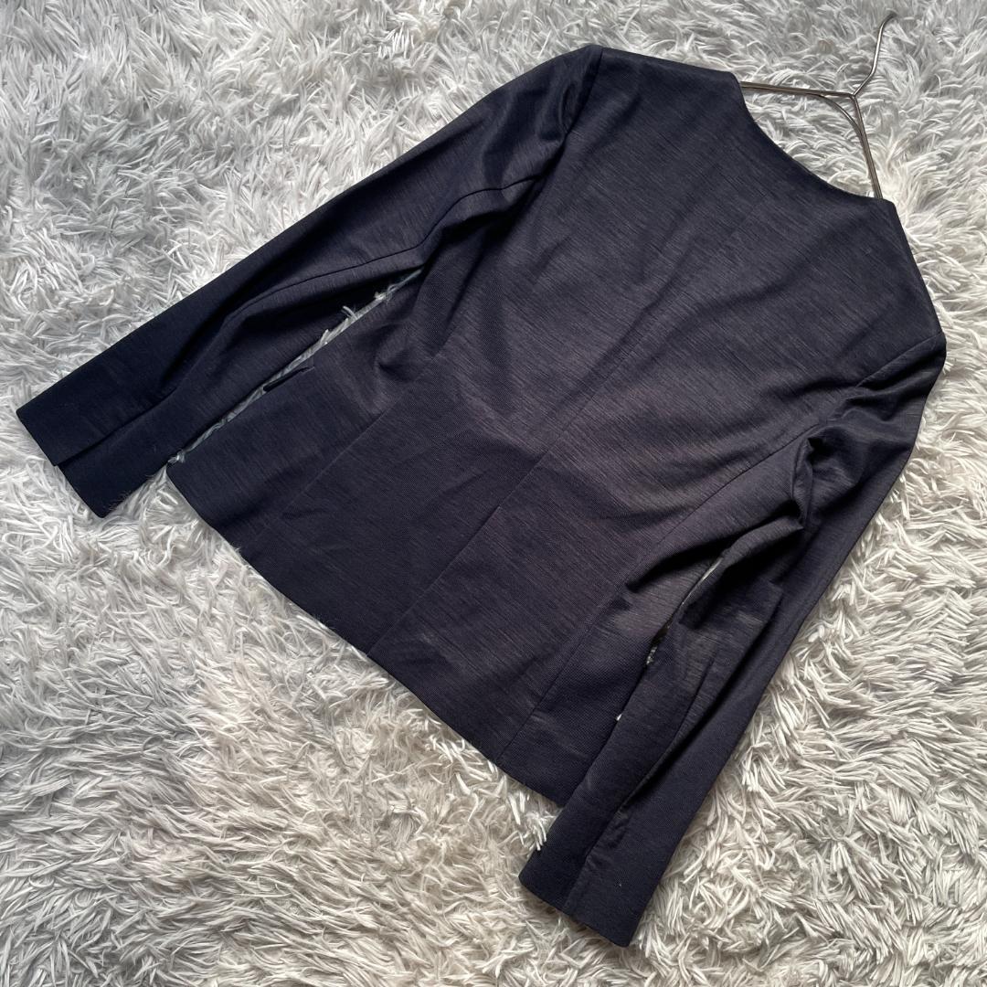 グリーンレーベルリラクシング パンツセットアップ ノーカラー & S 紺 グリーンレーベルリラクシング パンツセットアップ ノーカラー & S 紺