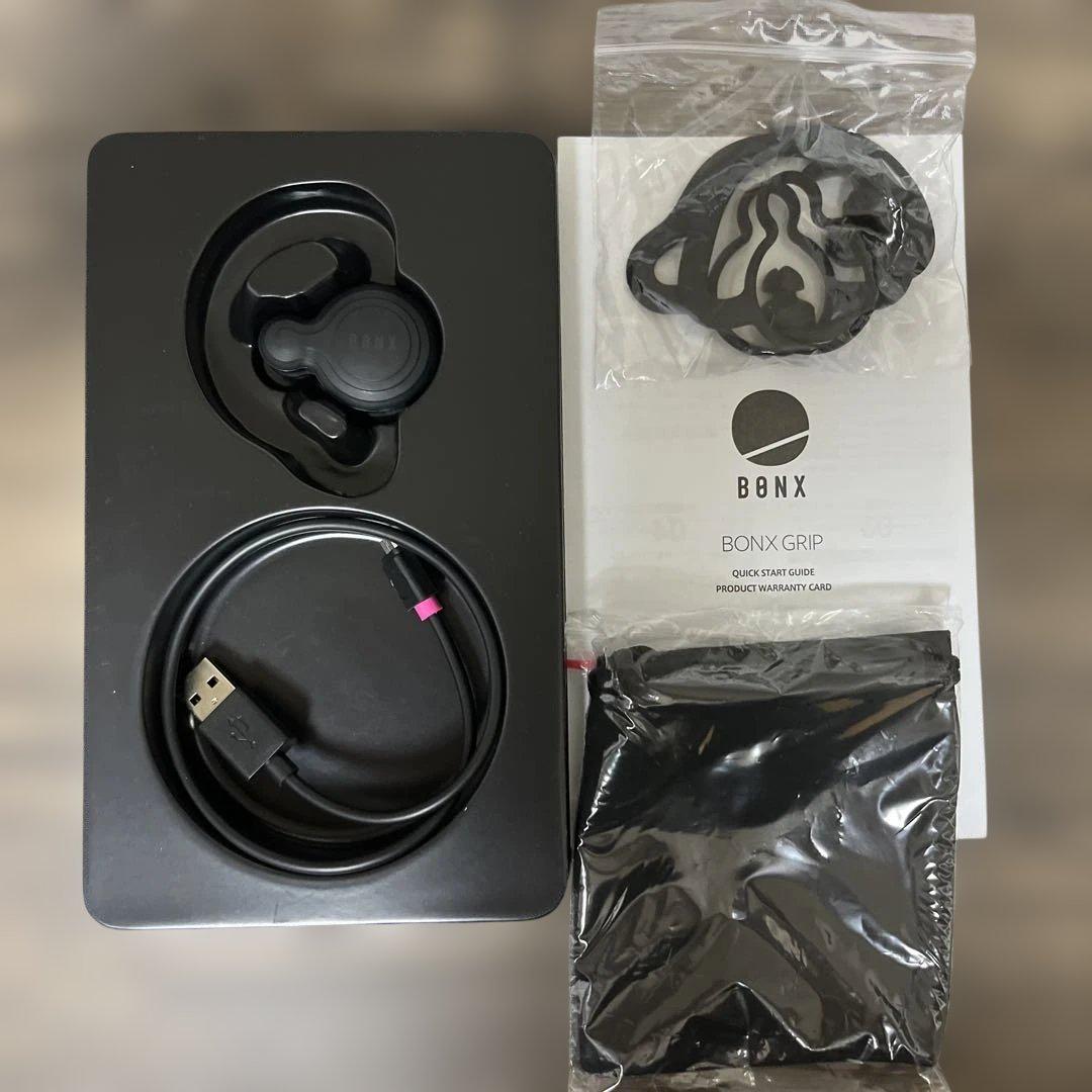 中古BONX GRIP ブラック イヤホン２個 BONX GRIP ワイヤレスイヤホン ブラック 2個セット - メルカリ