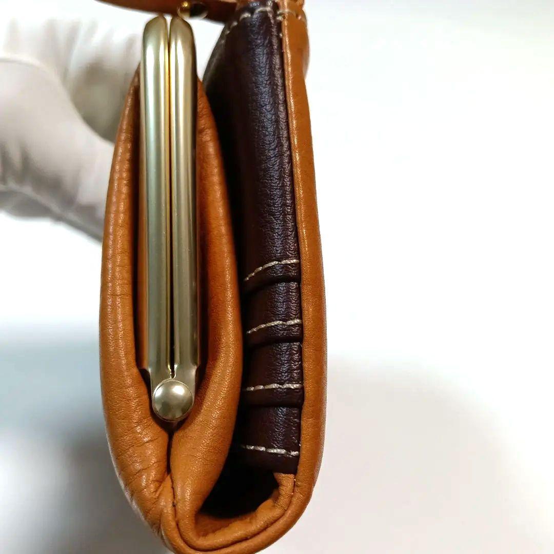 【新品未使用】✩ズッケロ フィラート 財布 がま口 長財布 キャメル