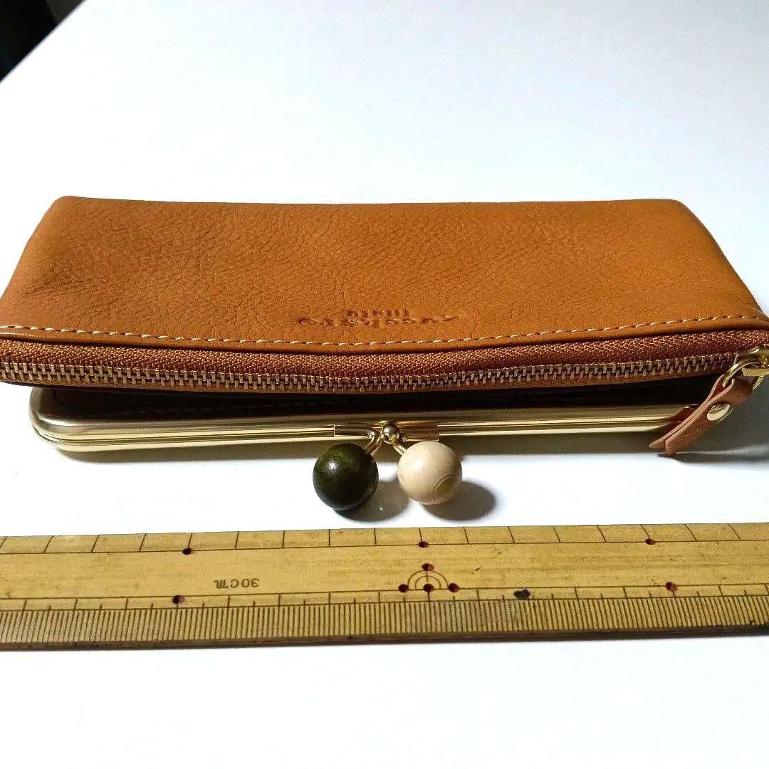 【新品未使用】✩ズッケロ フィラート 財布 がま口 長財布 キャメル