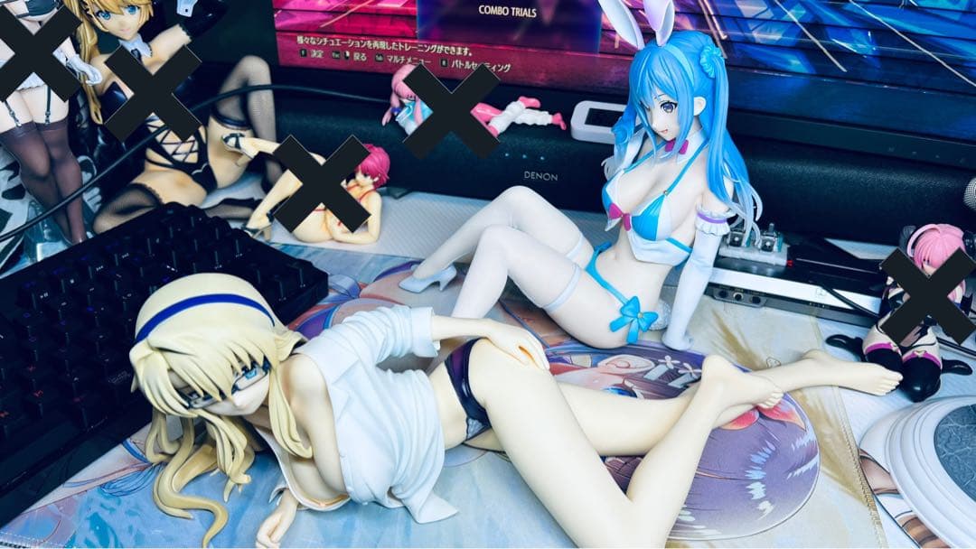 (2体セット)1/4 FREEing フリージング サテライザー&青髪 水着の子 (2体セット)1/4 FREEing フリージング サテライザー&青髪 水着の子