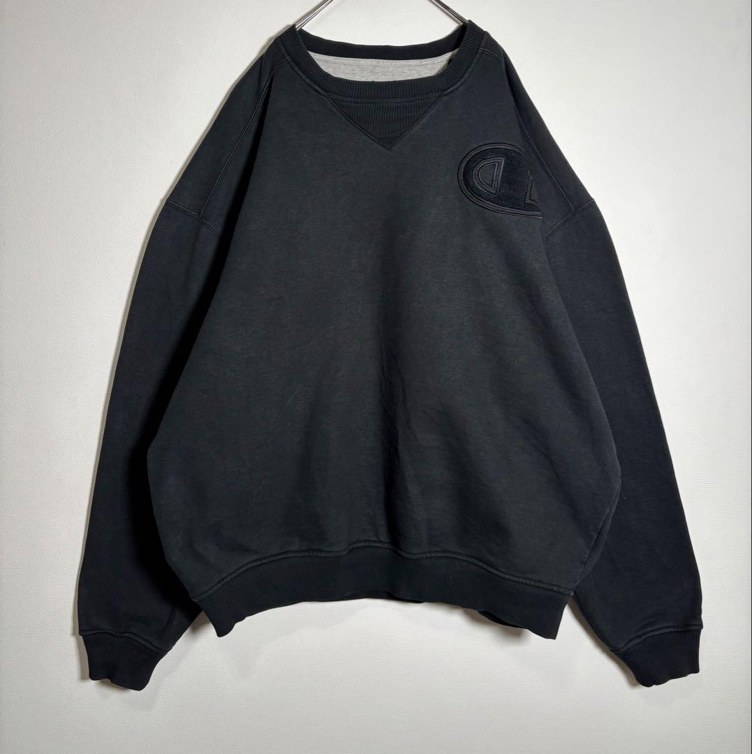 Champion ヘビーウエイト　ビッグ刺繍ロゴ　00s 裏起毛　スウェット