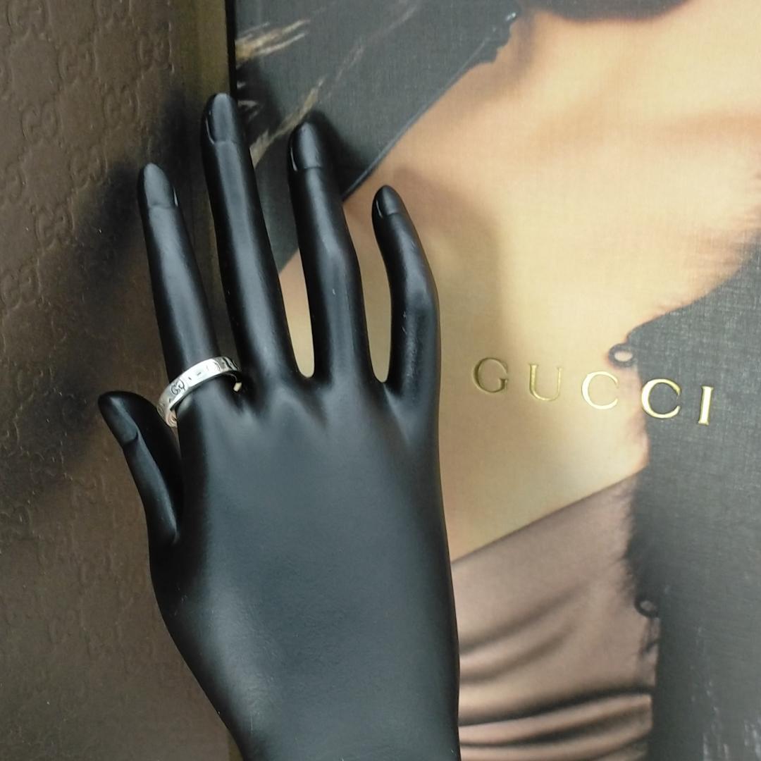 ★SALE★【GUCCI】ゴースト　スカル　GG　リング　１４号　1444