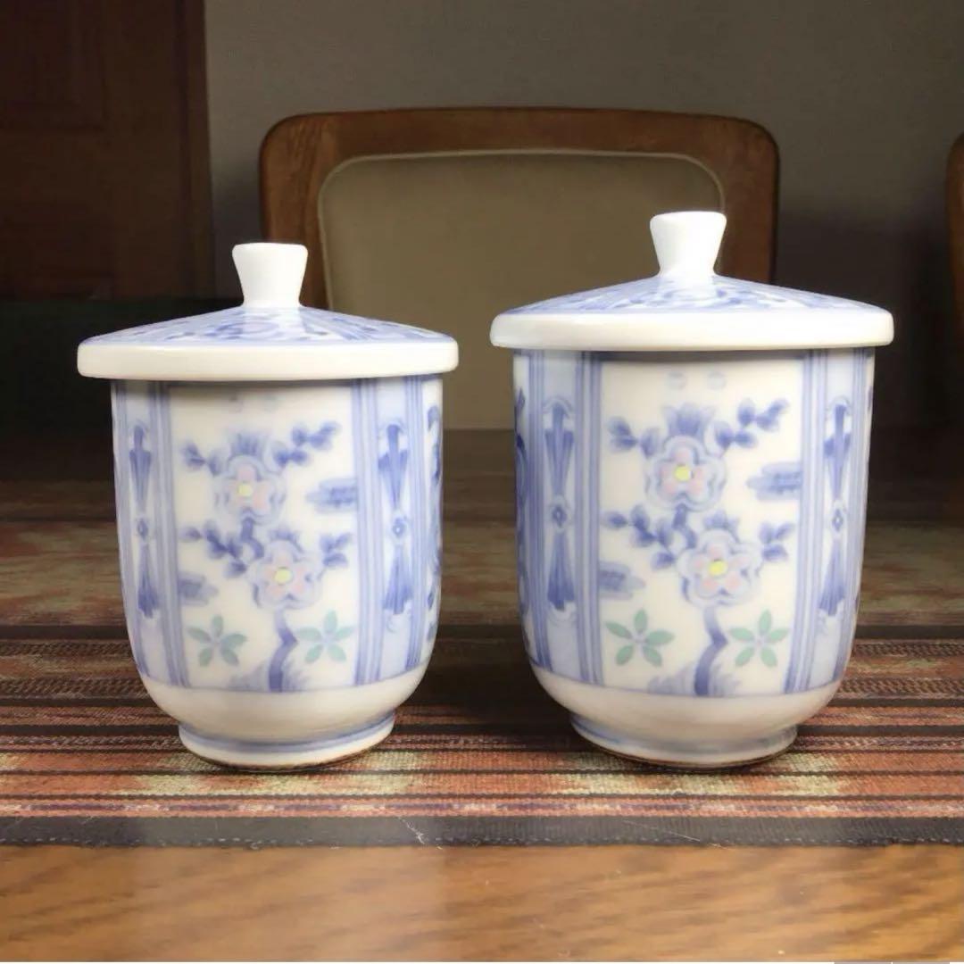 美濃焼 龍峯窯 煎茶揃 湯呑 蓋付 セットで無料』 三洋陶器 龍峯 蓋付 夫婦湯呑み - メルカリ