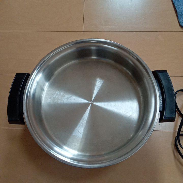 インコア　電気鍋　ステンレス　美品