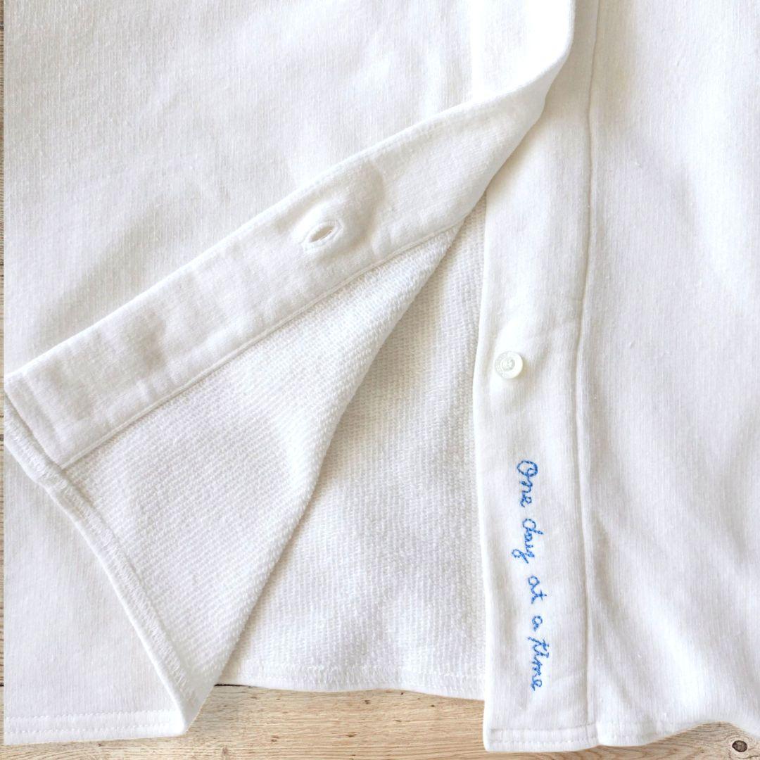 ネストローブ 裏毛2way刺繍カーディガン UpcycleLino ロゴボダン ネストローブ 裏毛2way刺繍カーディガン UpcycleLino ロゴボダン