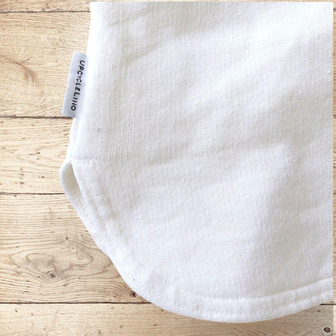 ネストローブ 裏毛2way刺繍カーディガン UpcycleLino ロゴボダン