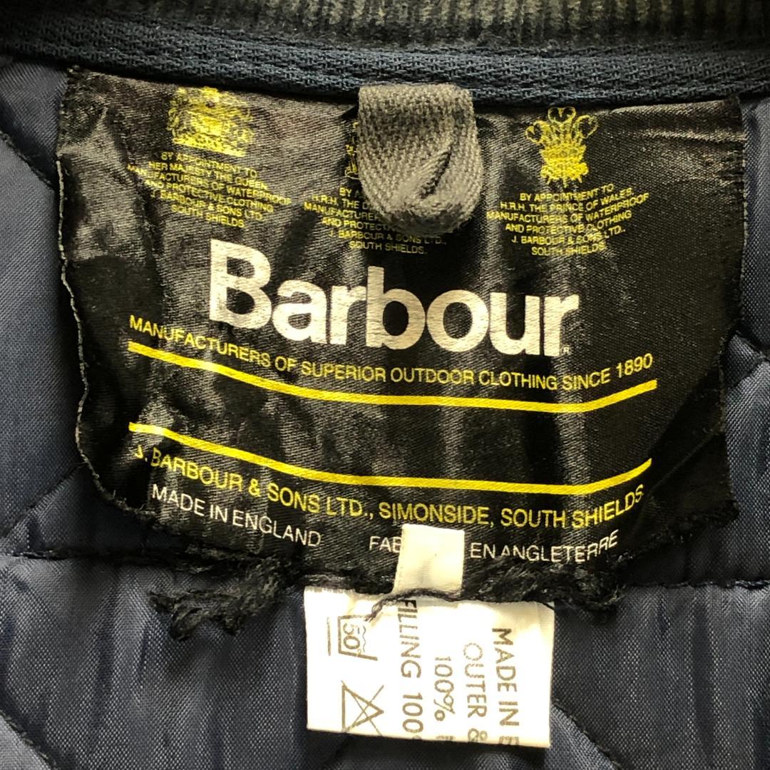 Barbour バブアー キルティングジャケット 防寒 刺繍 中綿 ユーロ 襟