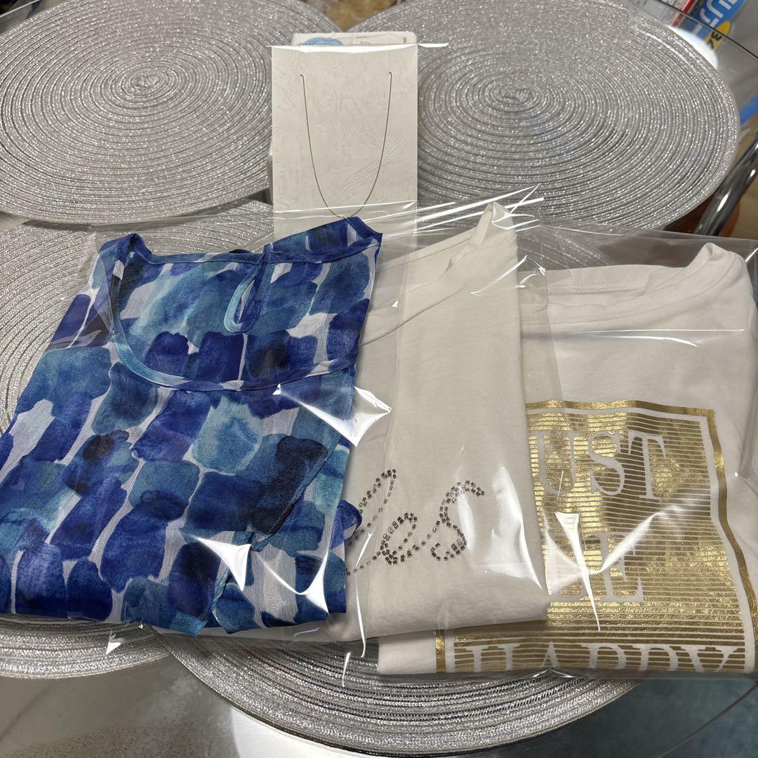 spitz　　k18ネックレス　チュニック、tシャツ2点 合計4点