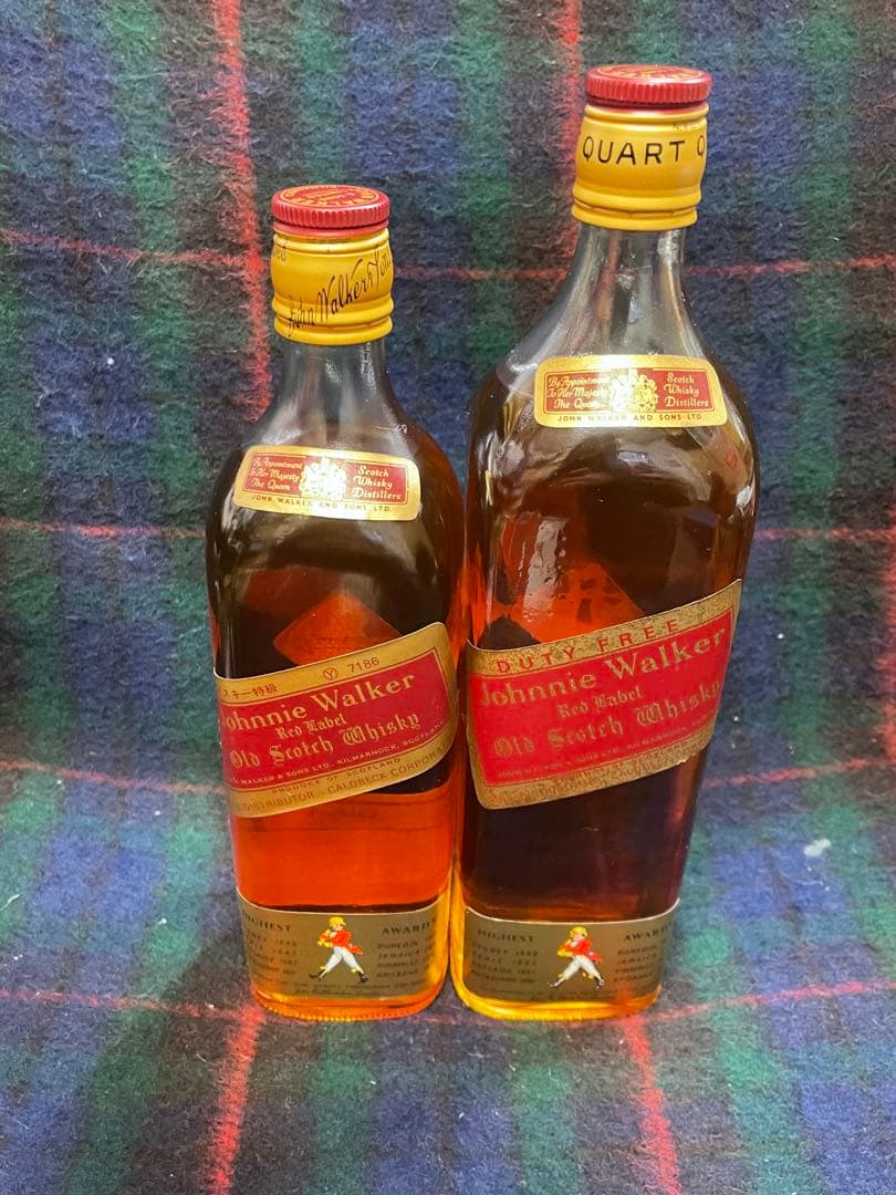 古酒【未開栓品】ジョニーウォーカー　赤ラベル750ml + 1L