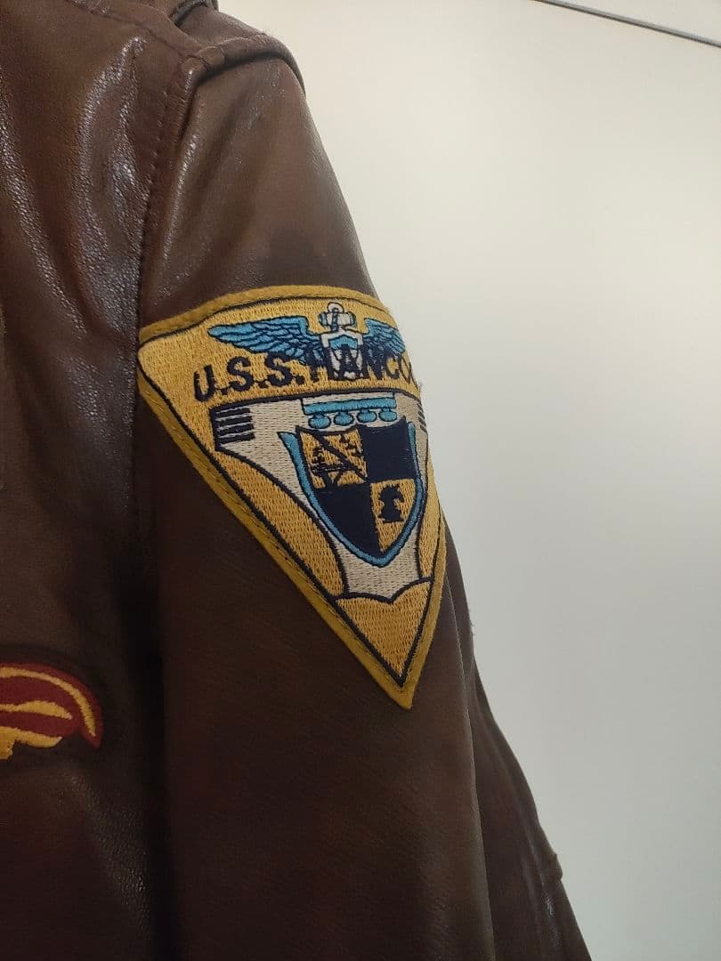 AVIREX アヴィレックス レザージャケット Schott アウターブラウン