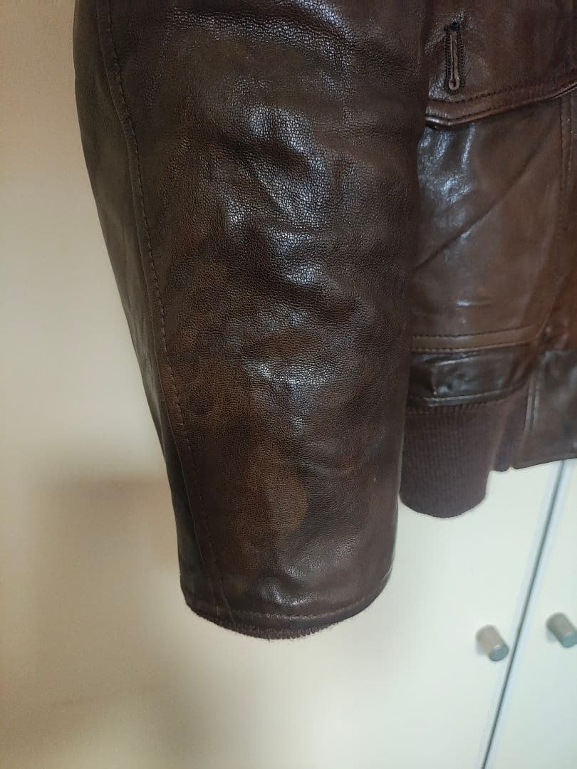 AVIREX アヴィレックス レザージャケット Schott アウターブラウン