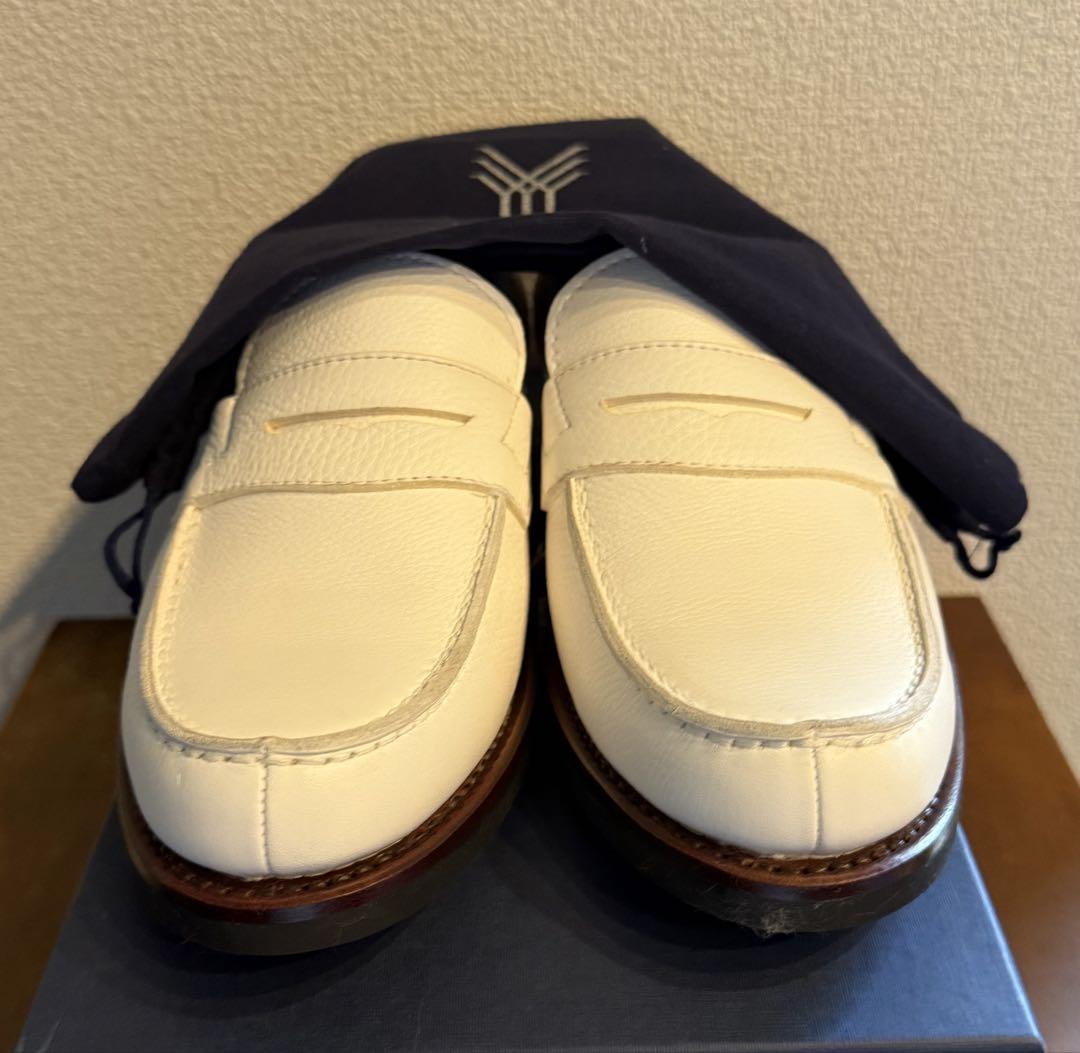 ★新品★YANKO ヤンコ ペニーローファー ホワイト スペイン製　7