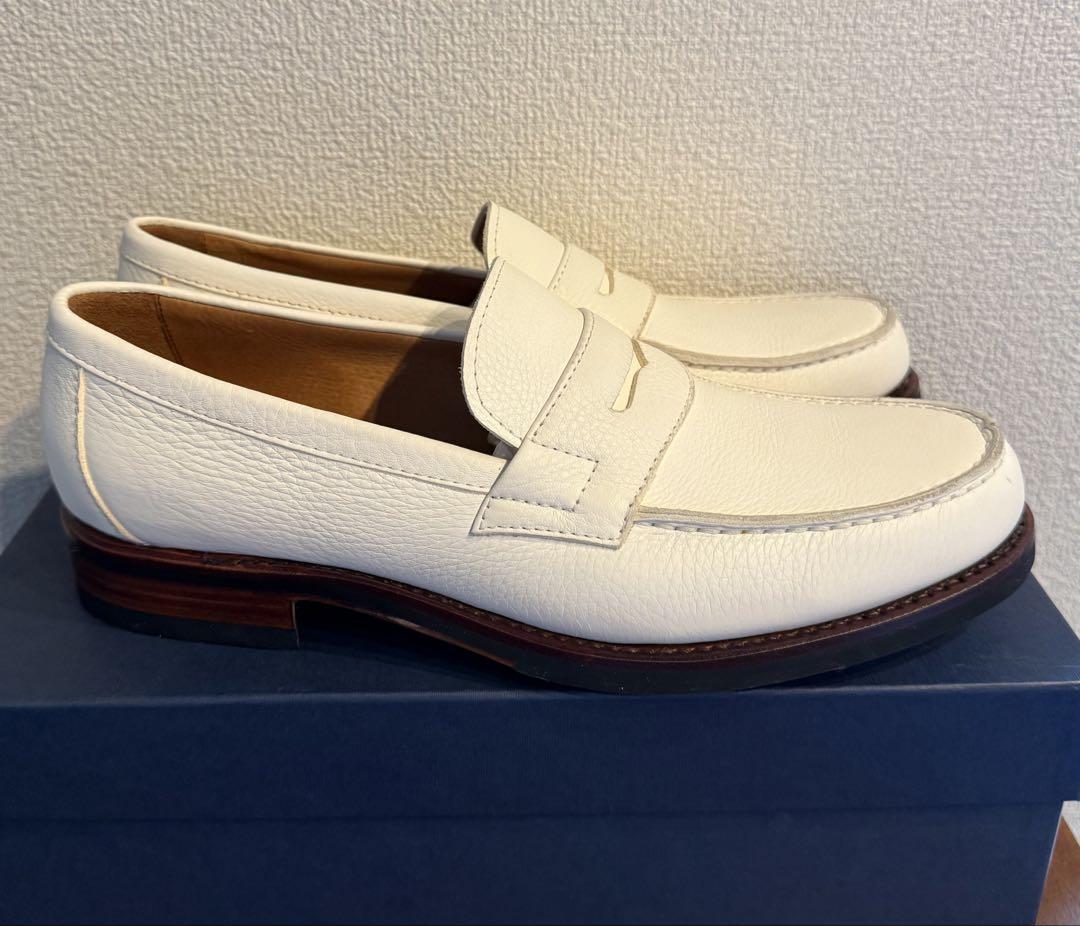 ★新品★YANKO ヤンコ ペニーローファー ホワイト スペイン製　7