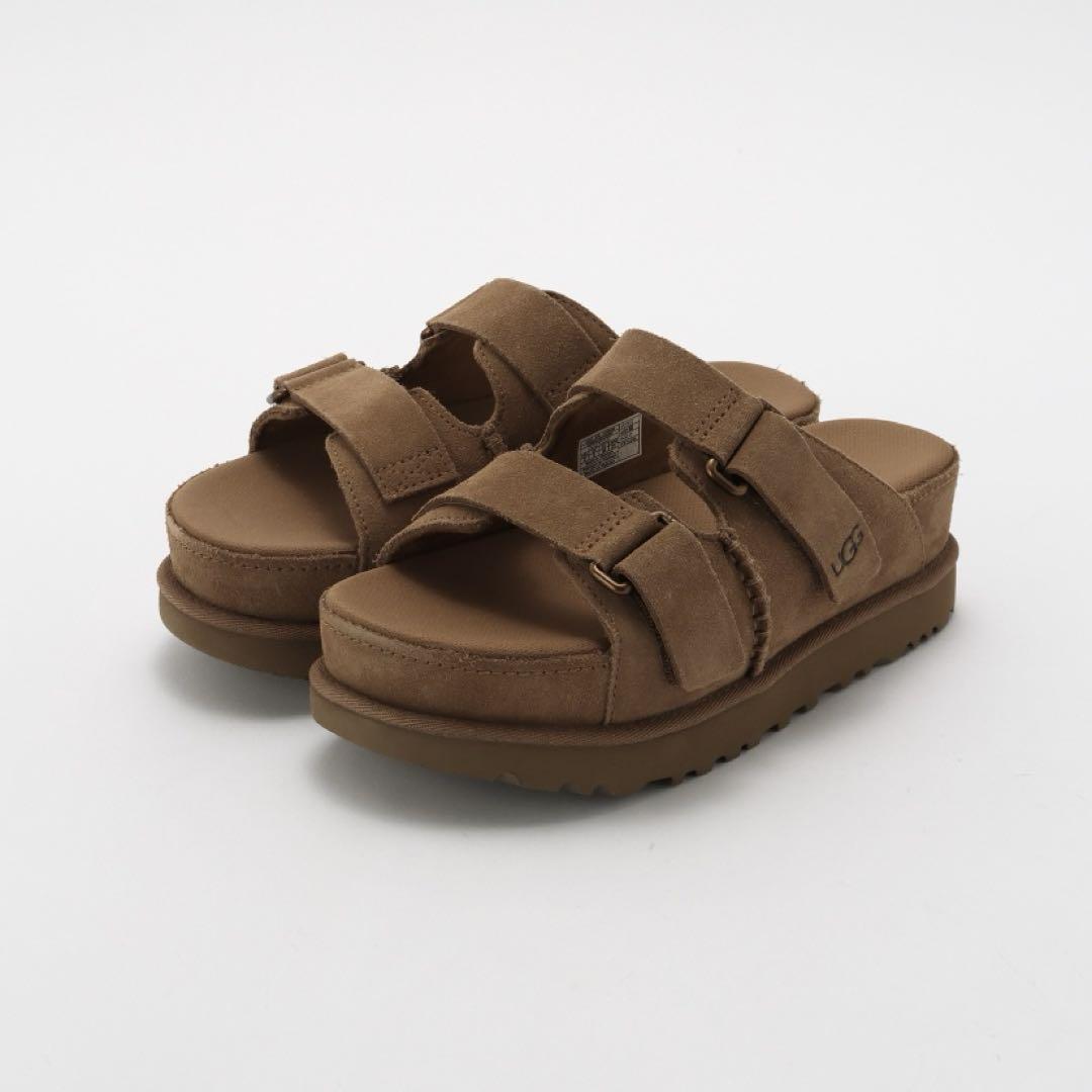 スエード サンダルUGG/ W GOLDENSTAR HI SLIDE 24.5
