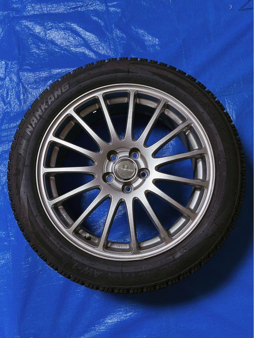 2022年製造バリ山 215/50R17スタッドレスタイヤ付アルミホイール 4本