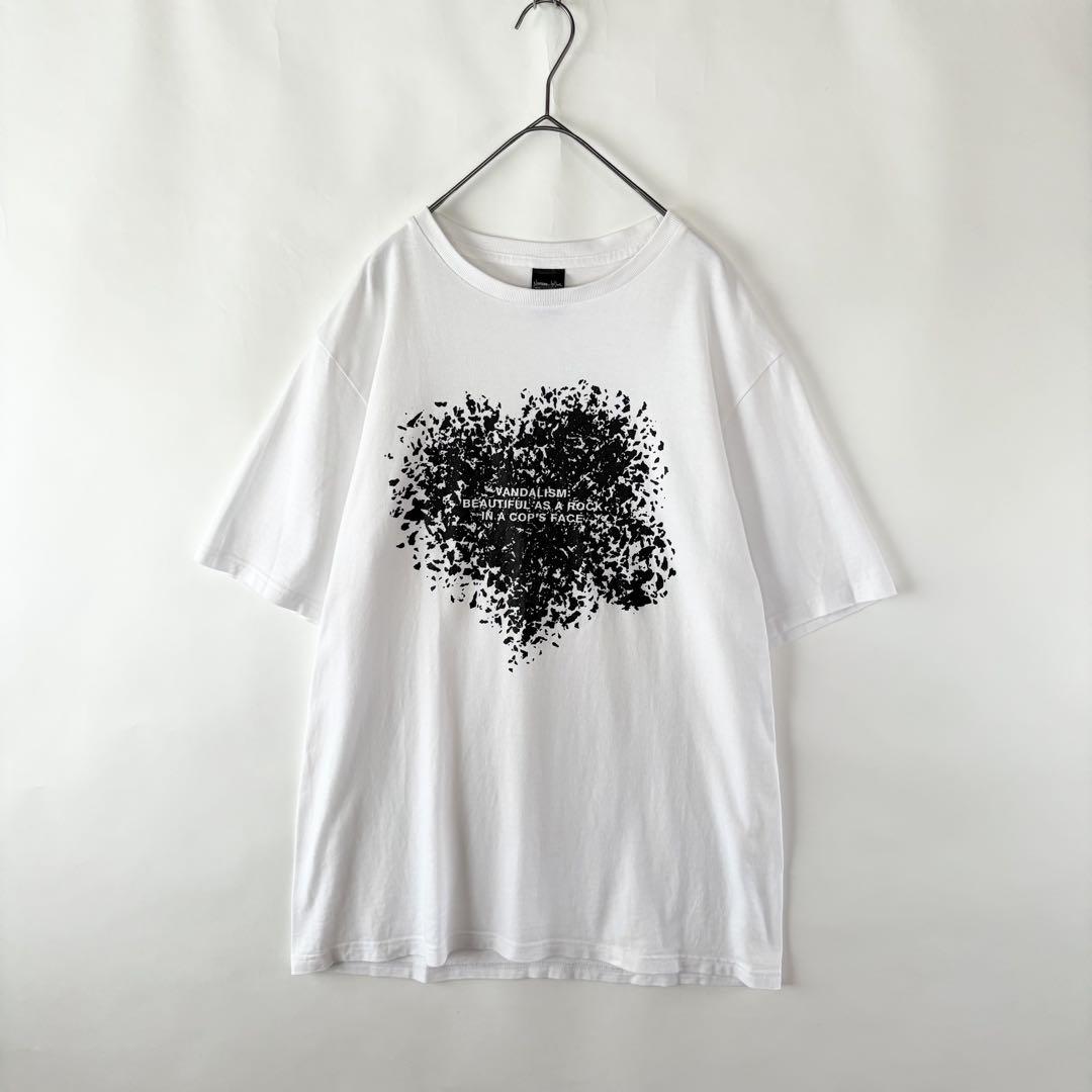 【希少】NUMBER (N)INE 日本製 クラッシュハート 涙Tシャツ 4