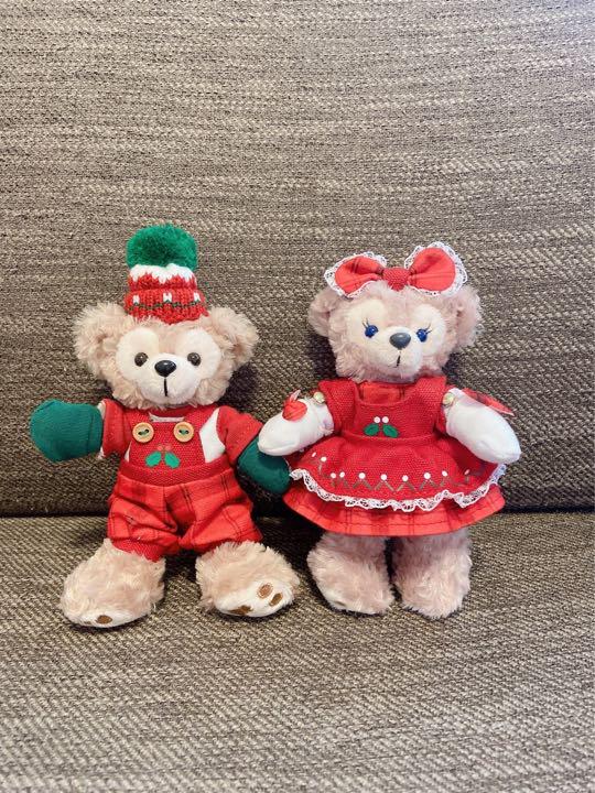 ダッフィー シェリーメイ ぬいぐるみバッジ クリスマス2013 ダッフィー シェリーメイ ぬいぐるみバッジ クリスマス2013