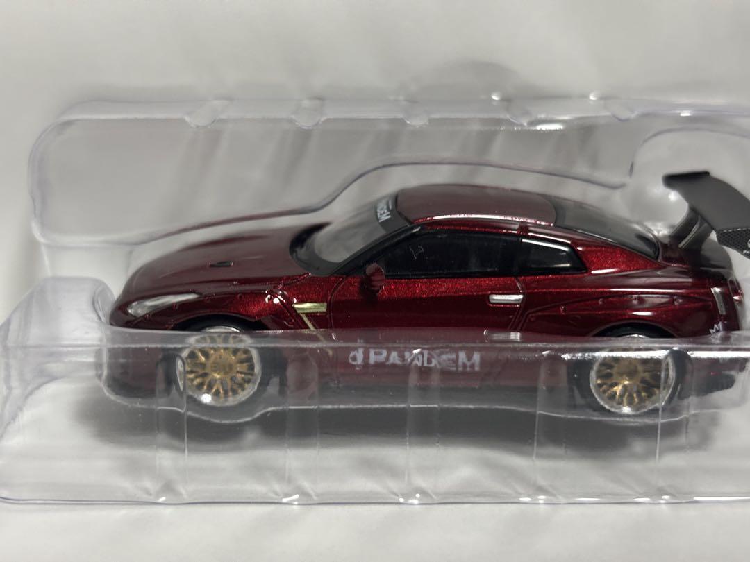 ミニカー minigt Pandem Nissan GT-R Lava Red