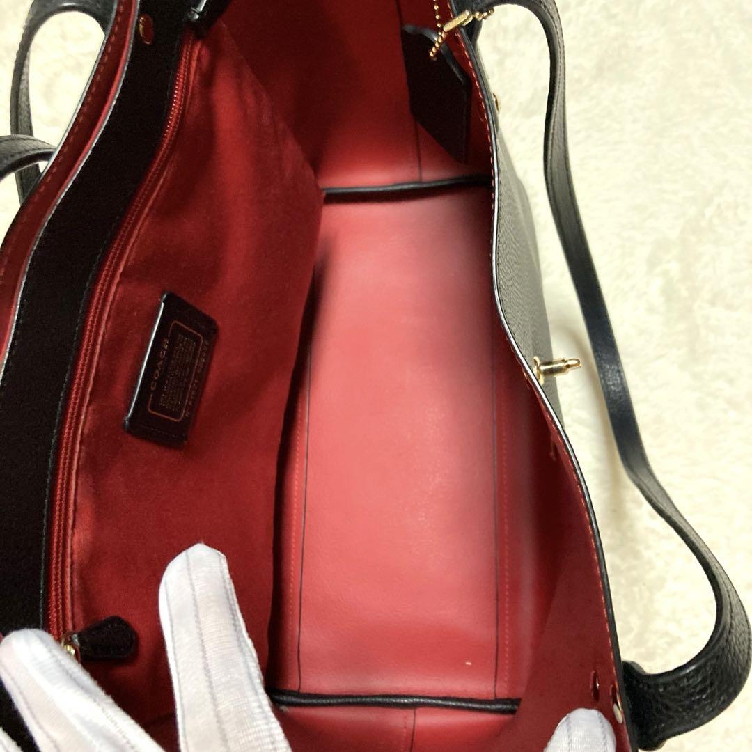 極美品 人気 COACH 大容量 トートバッグ 北川景子 本田翼 ドラマ着用 画像11