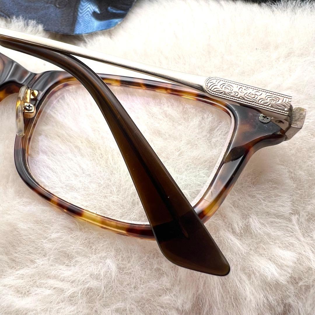 美品✨ayame サルーン メガネ デミ柄 ウェリントン 51□19