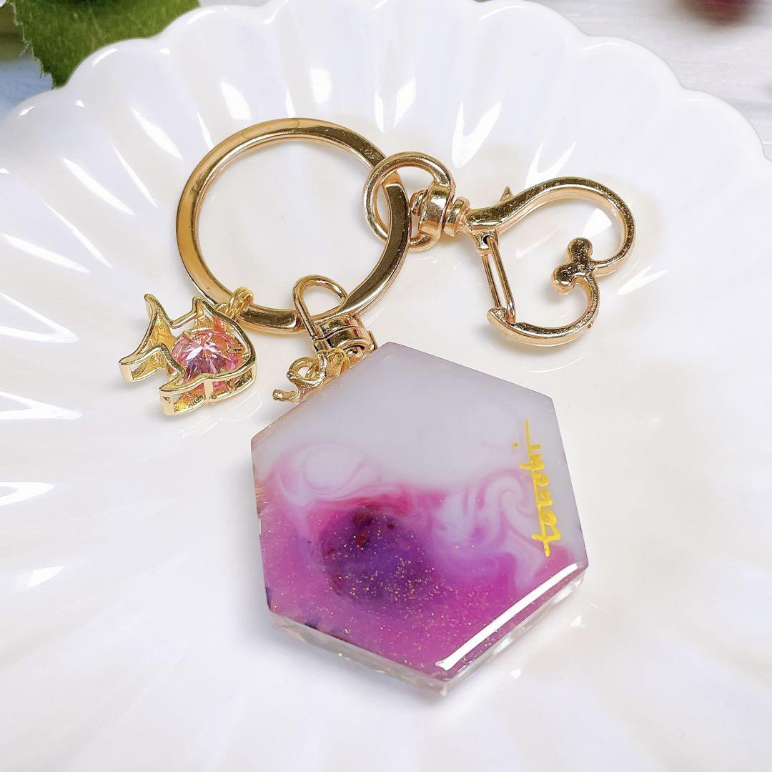 レジン 金魚キーホルダー