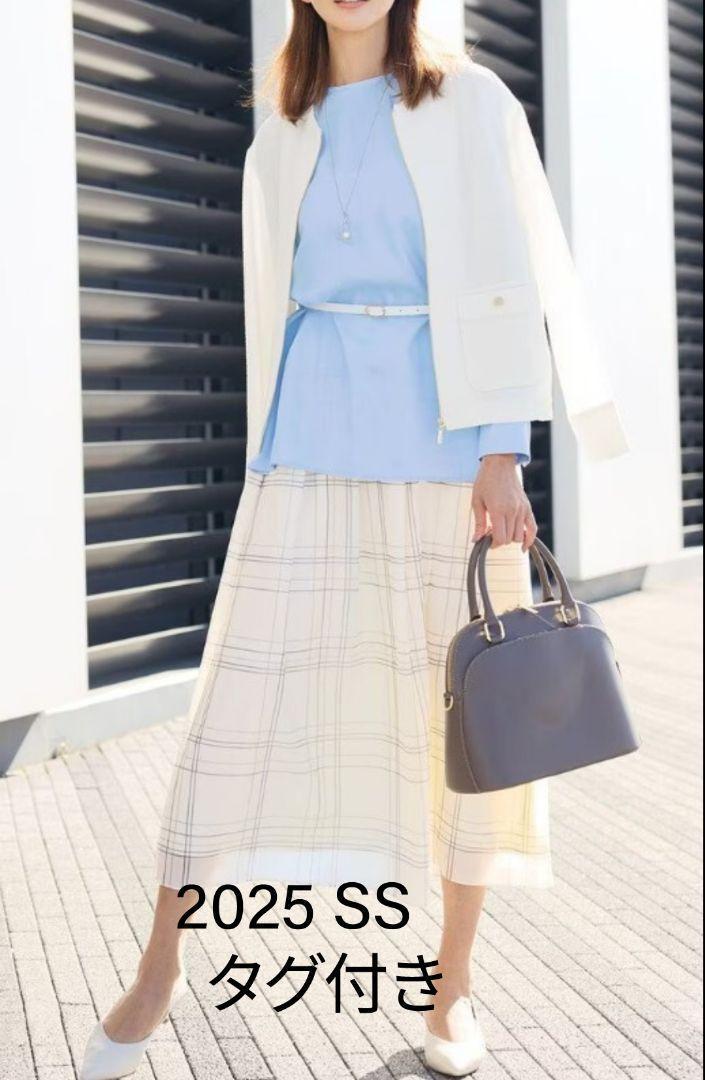 【タグ付】25SS　自由区　SHIHOさん着用モデル　スカート　チェック　38