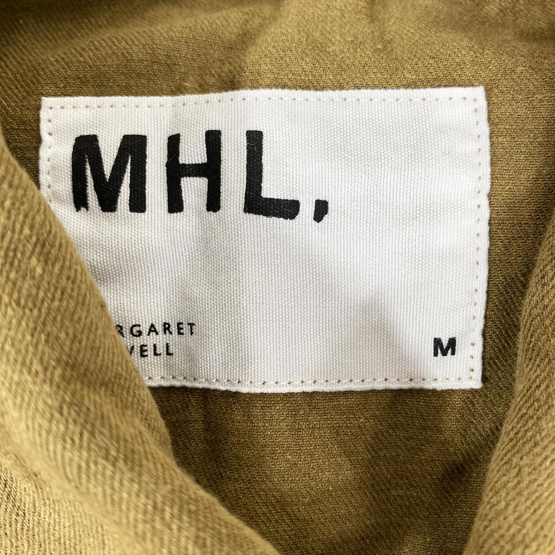 MHL.エムエイチエル M コットン リネン シャツ ワークジャケット ベージュ