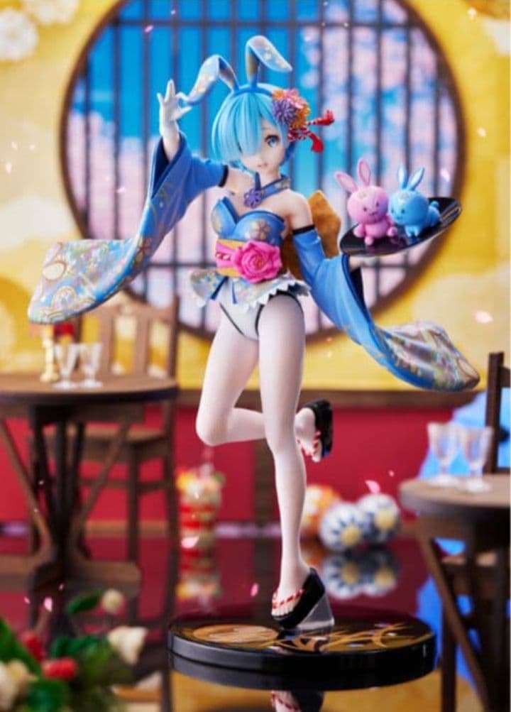 リゼロ レム 和バニー フィギュア 完全受注生産 フリュー新品、♥