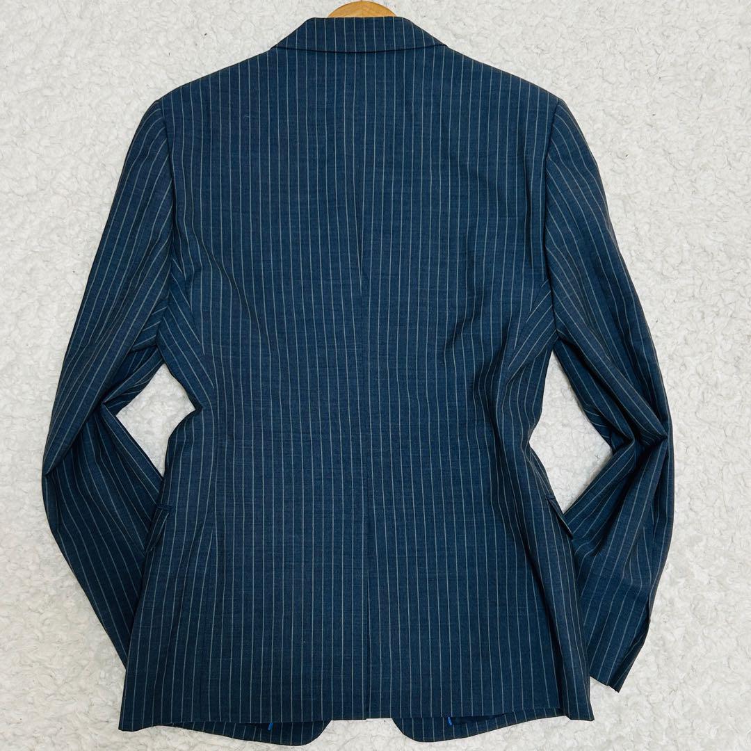 未使用級✨コムサイズム　セットアップスーツMストライプ美シルエット