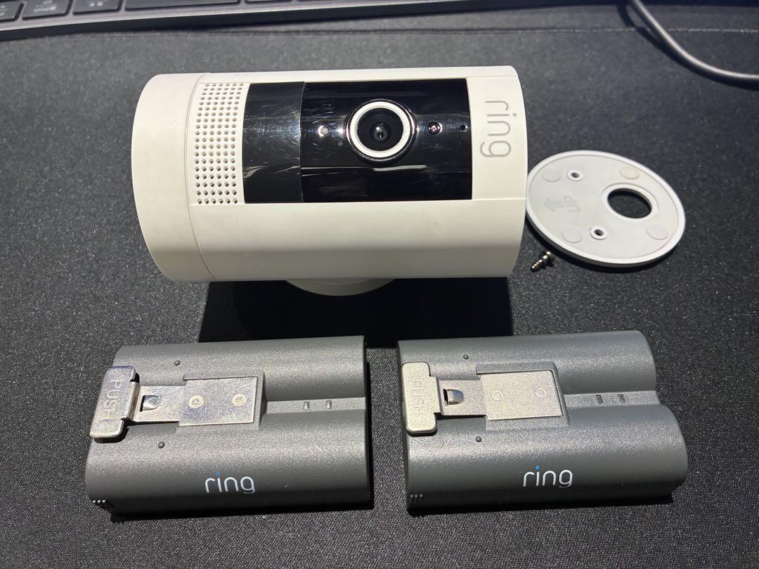 Ring Stick Ip Cam Battery ホワイト