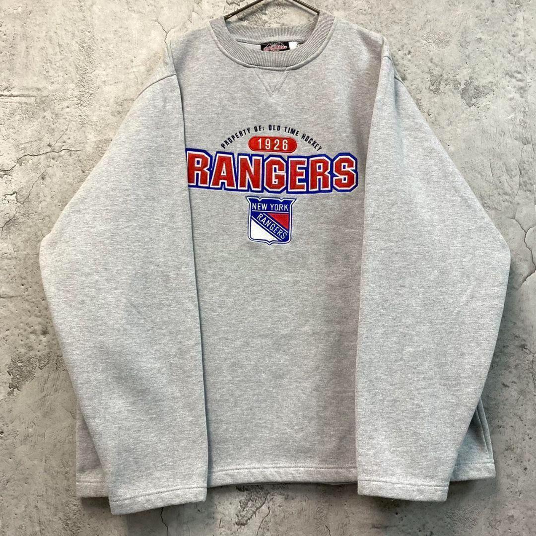 ☆US古着☆【NHL チーム スウェット/トレーナー】刺繍ロゴ メンズ2XL