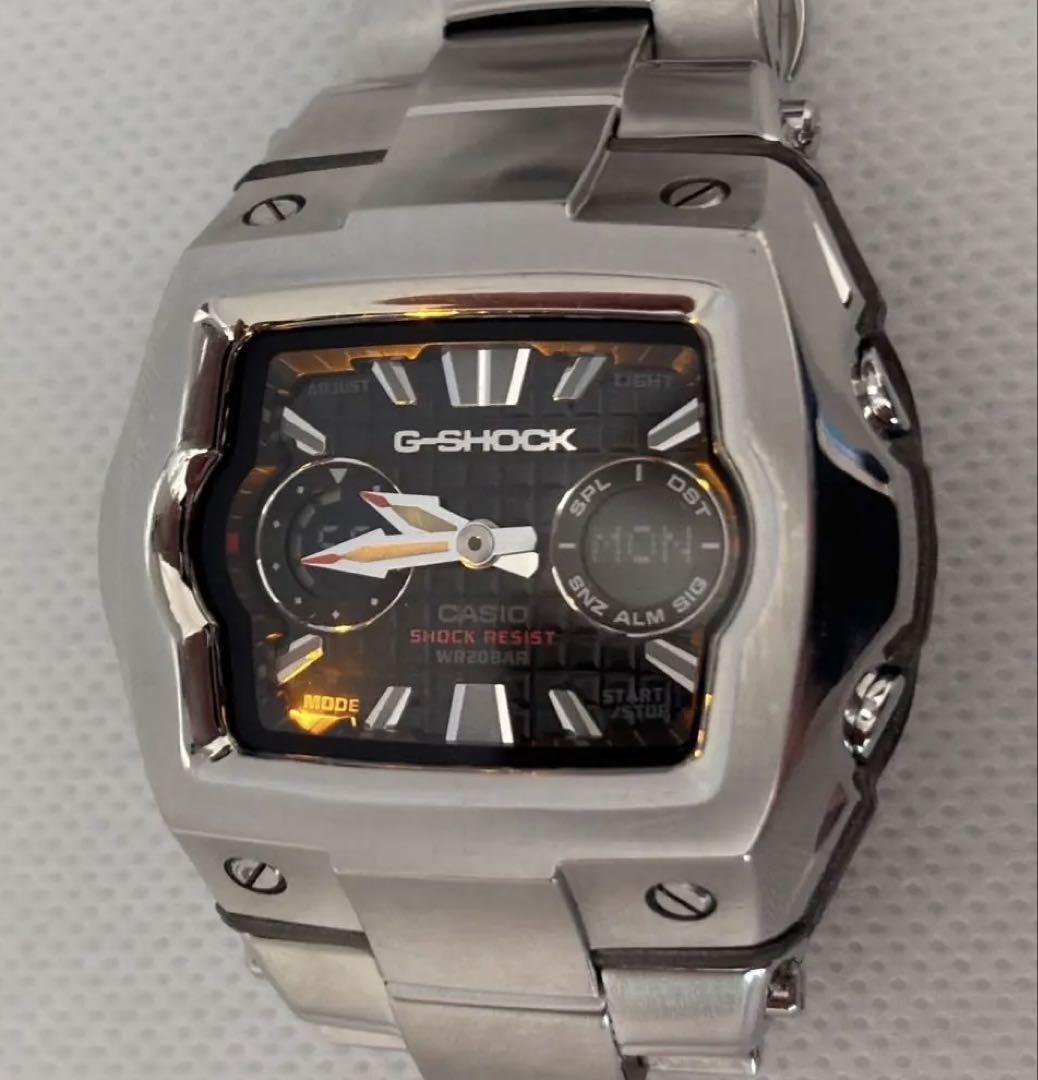 【激レア！稼働品】G-SHOCK G-011D シルバーメタル フルメタル