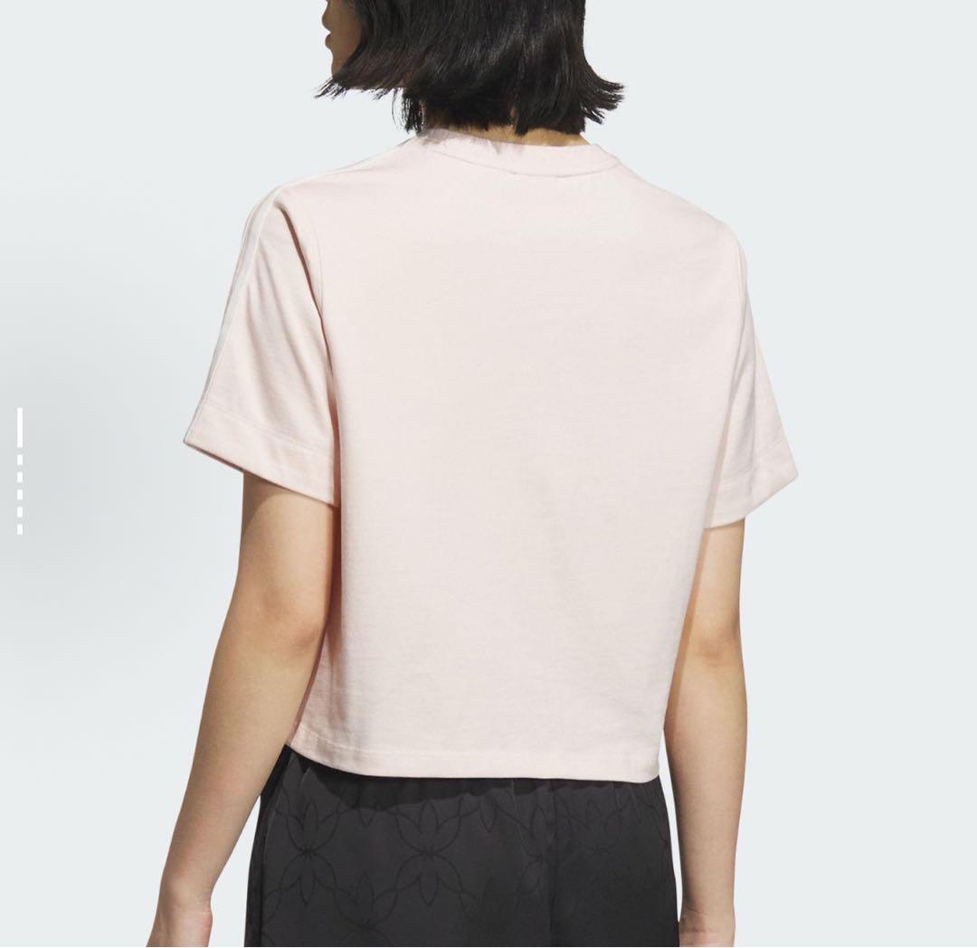 adidasレディース 半袖Tシャツ ピンク　SサイズKB6399