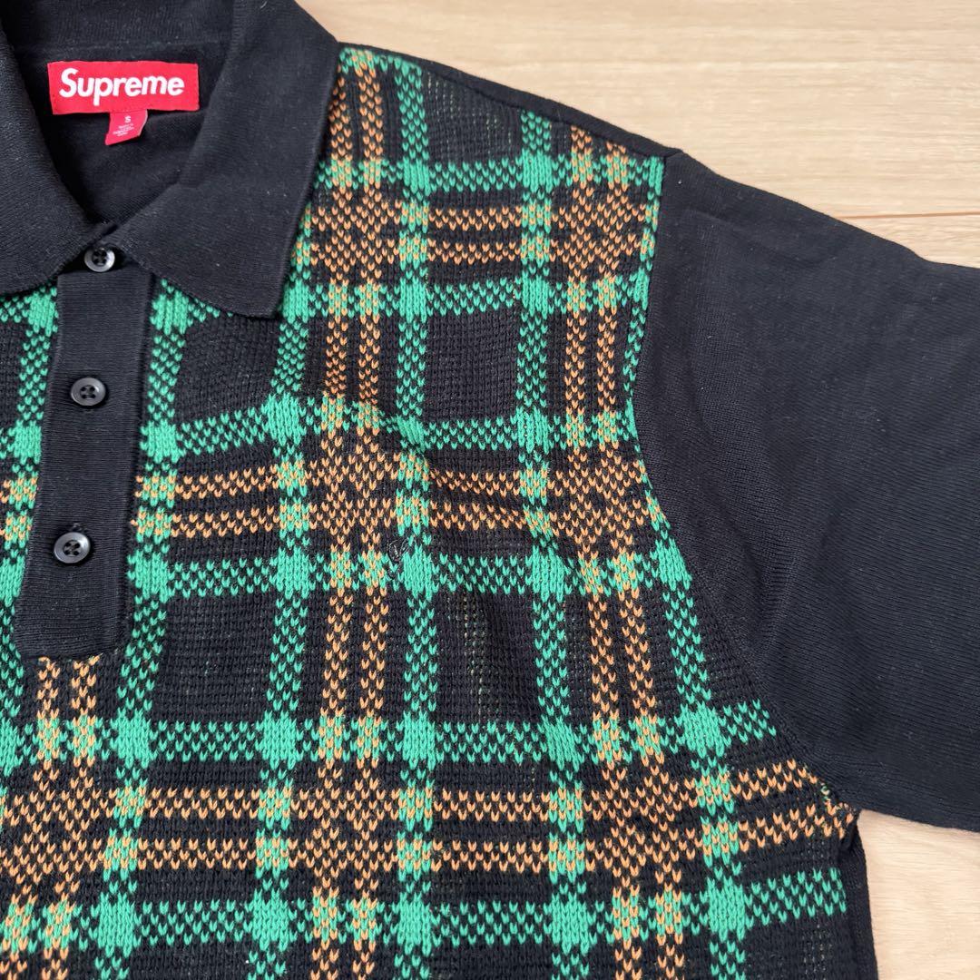 ⭐️極美品⭐️Supreme Plaid Knit シュプリーム ポロシャツ
