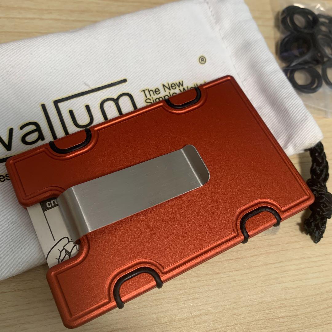 【正規】Wallum ウォーラム MA1 カードホルダー & マネークリップ 赤