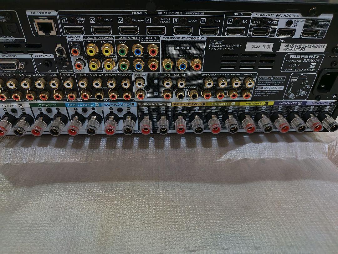 Marantz SR6015 AVアンプ 8K対応　未使用品位綺麗な状態です。