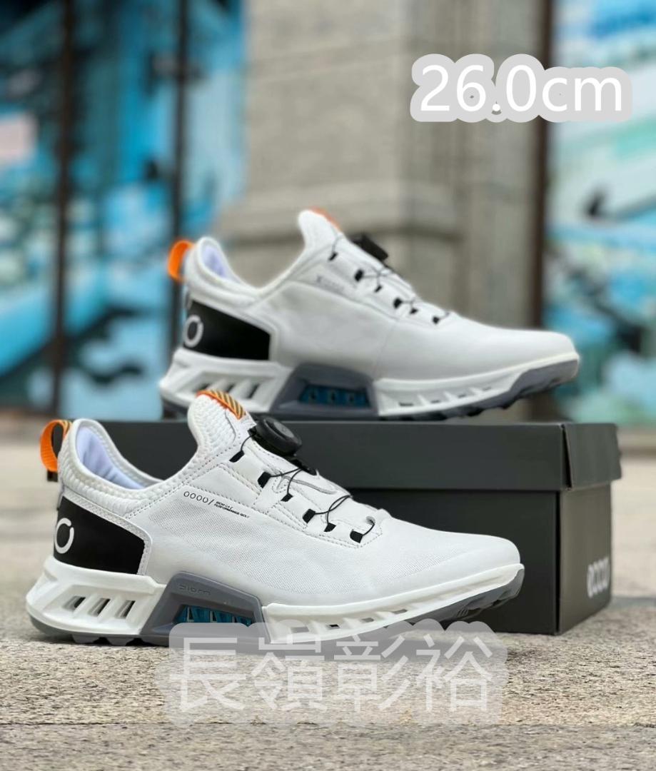 ECCO メンズ BOA ゴルフシューズ スニーカー♡ ホワイト♡