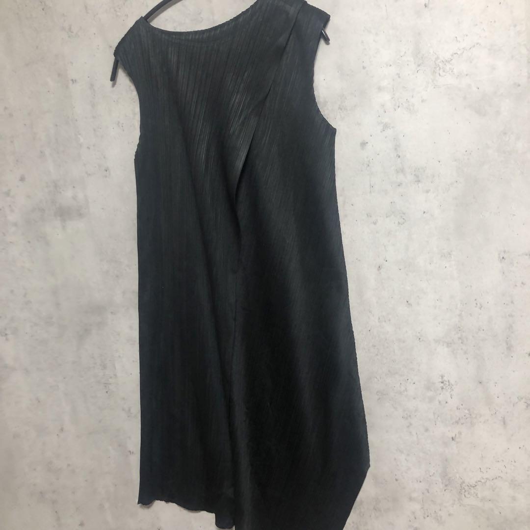 PLEATS PLEASE プリーツプリーズ 変形 斜めプリーツ ワンピース