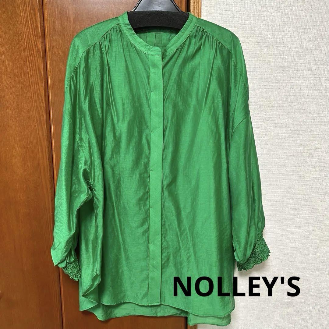ノーリーズ　NOLLEY'S グリーン　ブラウス　シャツ