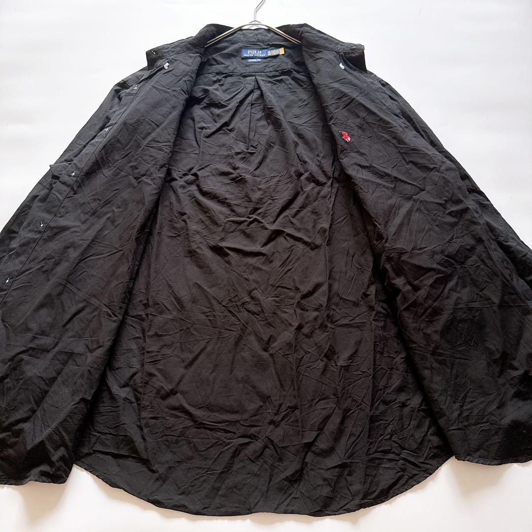 希少サイズ✨現行 ラルフローレン XXL クラシックフィットシャツ ポニー 黒