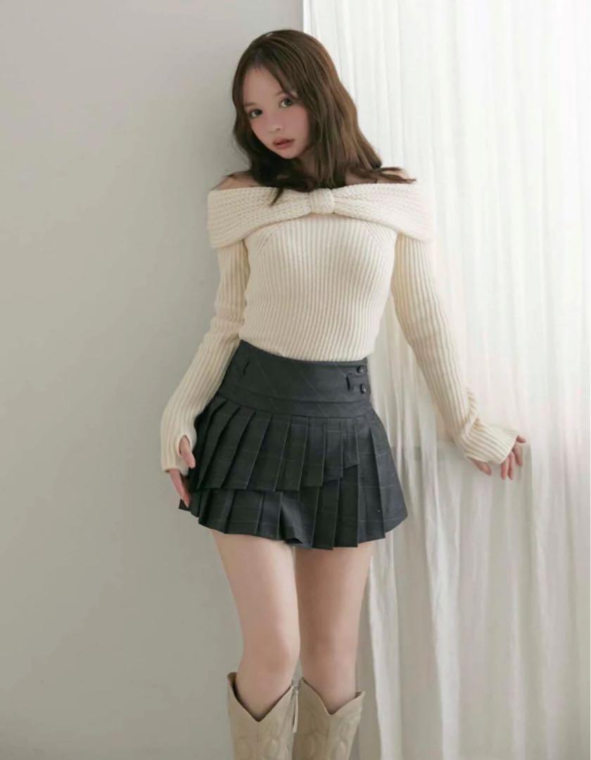Holly mini skirt andmary Sサイズ グレー
