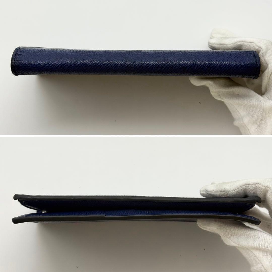 良品 ルイヴィトン タイガラマ ポルトフォイユ ブラザ NM 長財布 コバルト