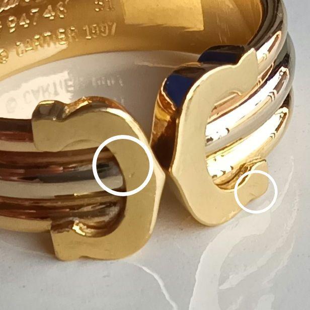 アクセサリー Cartier Double C Ring #51(JP11)