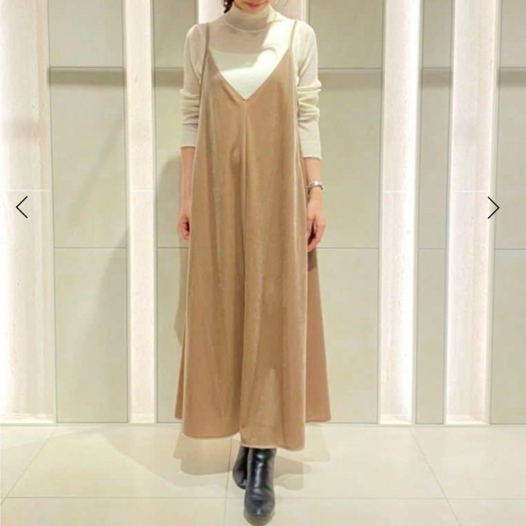 ANAYI アナイ キャミソール ベロア ロングワンピースS・ANAYI